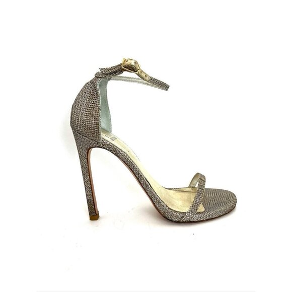 STUART WEITZMAN Platform Sandal Glitter Heel 6.5 - Picture 5 of 12